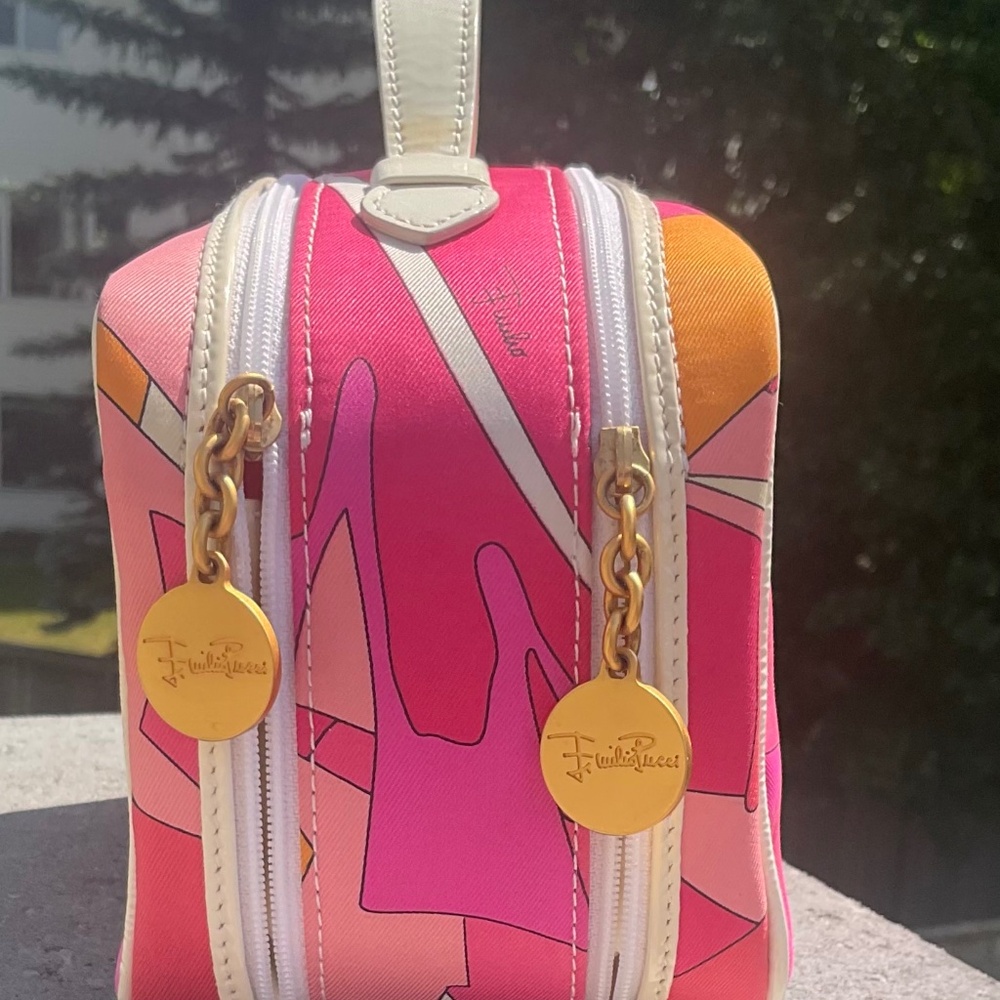 Authentic Vintage Emilio Pucci Vibrant Cosmetic Bag NWOT - Picture 10 of 14